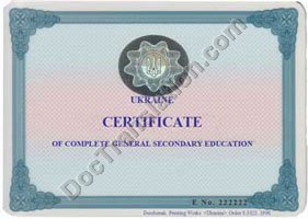 certified translation of Ukrainian hs diploma