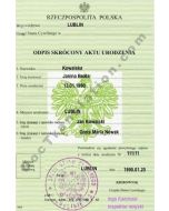 Birth Certificate - Poland